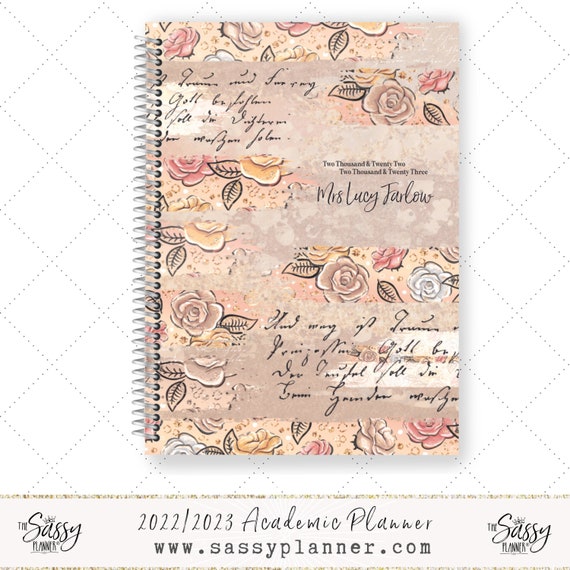 2021-2022 Akademisch Diese Woche Anzeigen Student A5 Tagebuch Farbauswahl 