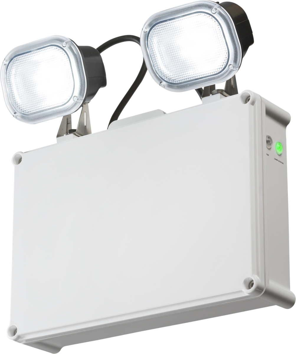 10 x Emergency Twin Spot Light IP65 2 x 7W LED Maintained IP65 