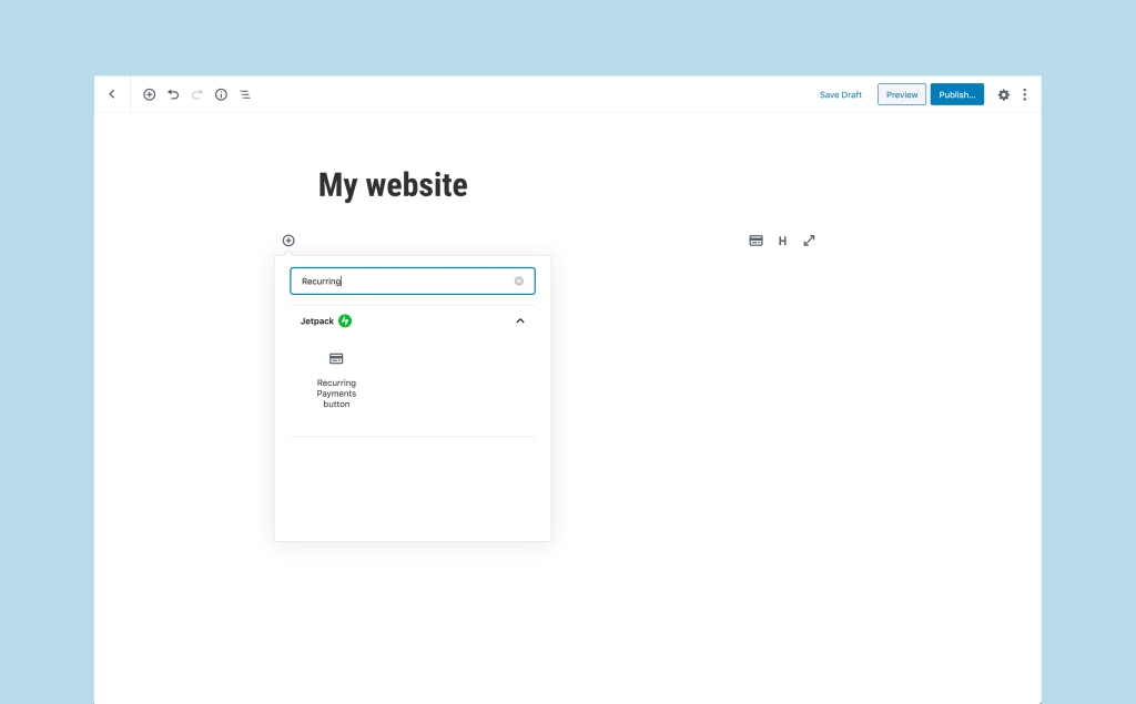 Put a Recurring Payments button on your site Put a Recurring Payments button on your site