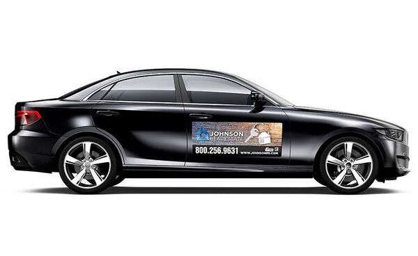 Magnetic Vehicle Signs Digitally Printed Car Magnet Full Colour 1000mmX300mm X 2 