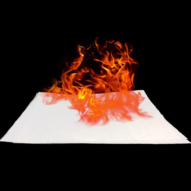 1/5Pcs 20*25cm Fire Paper Flash Flame Paper Fire Paper Magic Props Effect  LTkj 