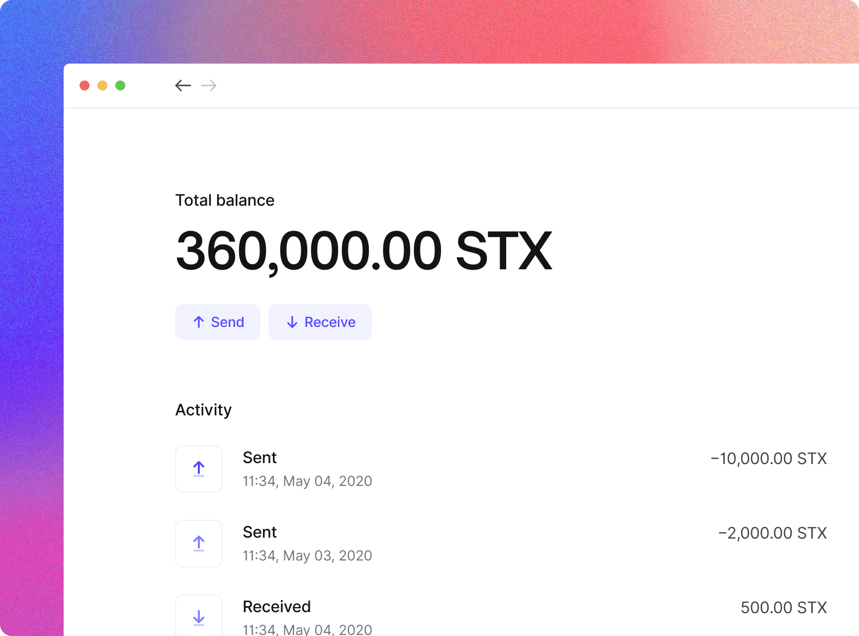 Stacks Wallet In Action Stacks Wallet In Action