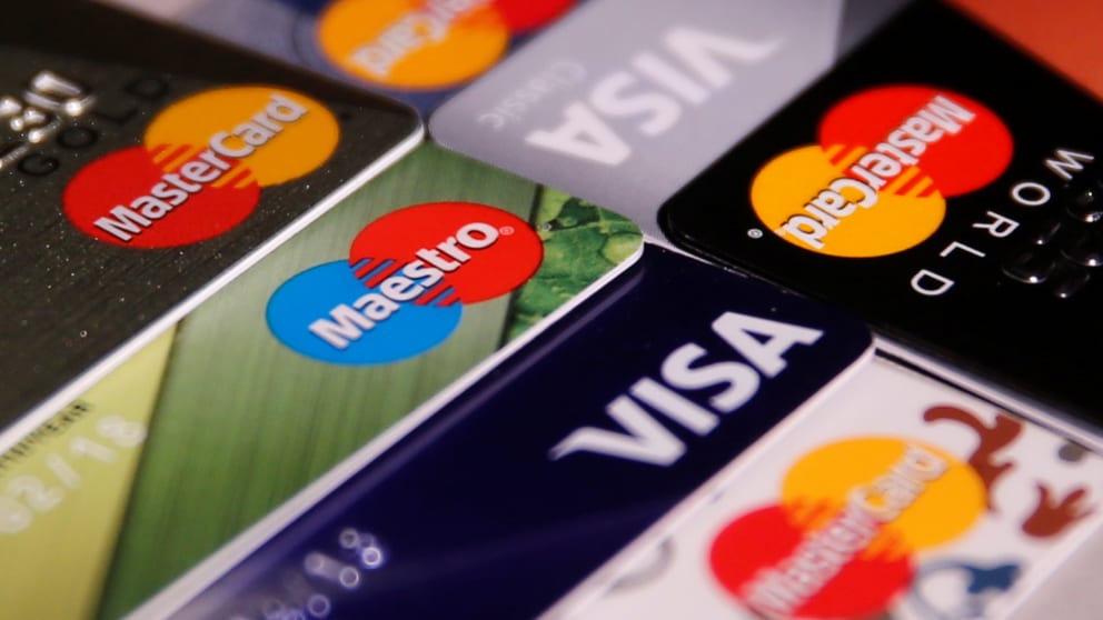 3er Set Zahlungsmittel AufkleberGIROCARD MAESTRO MOBILE PAYMENTBARGELDLOS 