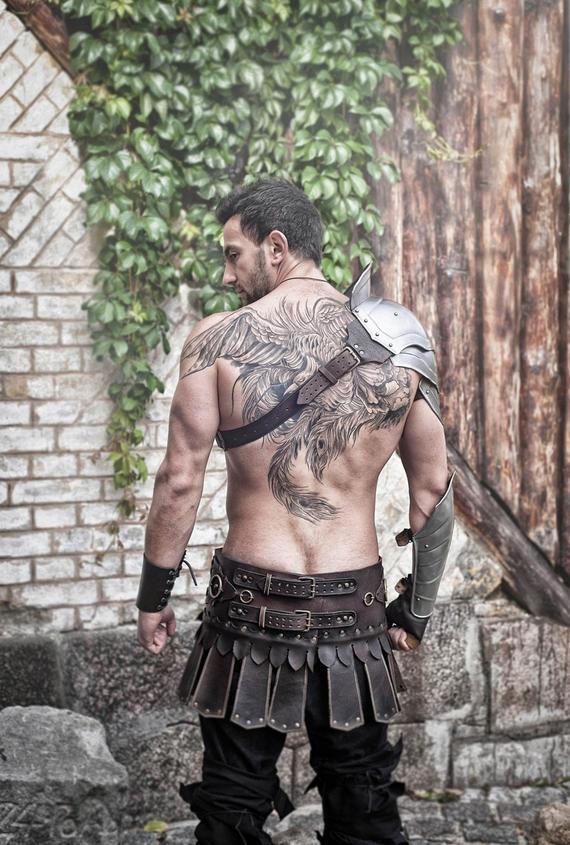 Medieval Warrior Gladiator Fantasy Adult Warrior Gloves 