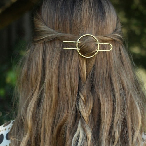 Frauen Double Hair Pin Clips Barrette Kamm Haarnadel Haar Scheibe PPTY 