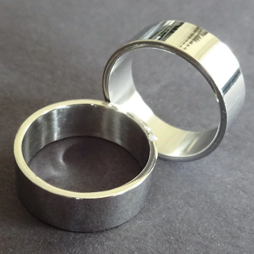 Steel 8mm Band Wedding Titanium Stainless Sz 6-12 Men Engagement Gift Ring Women 