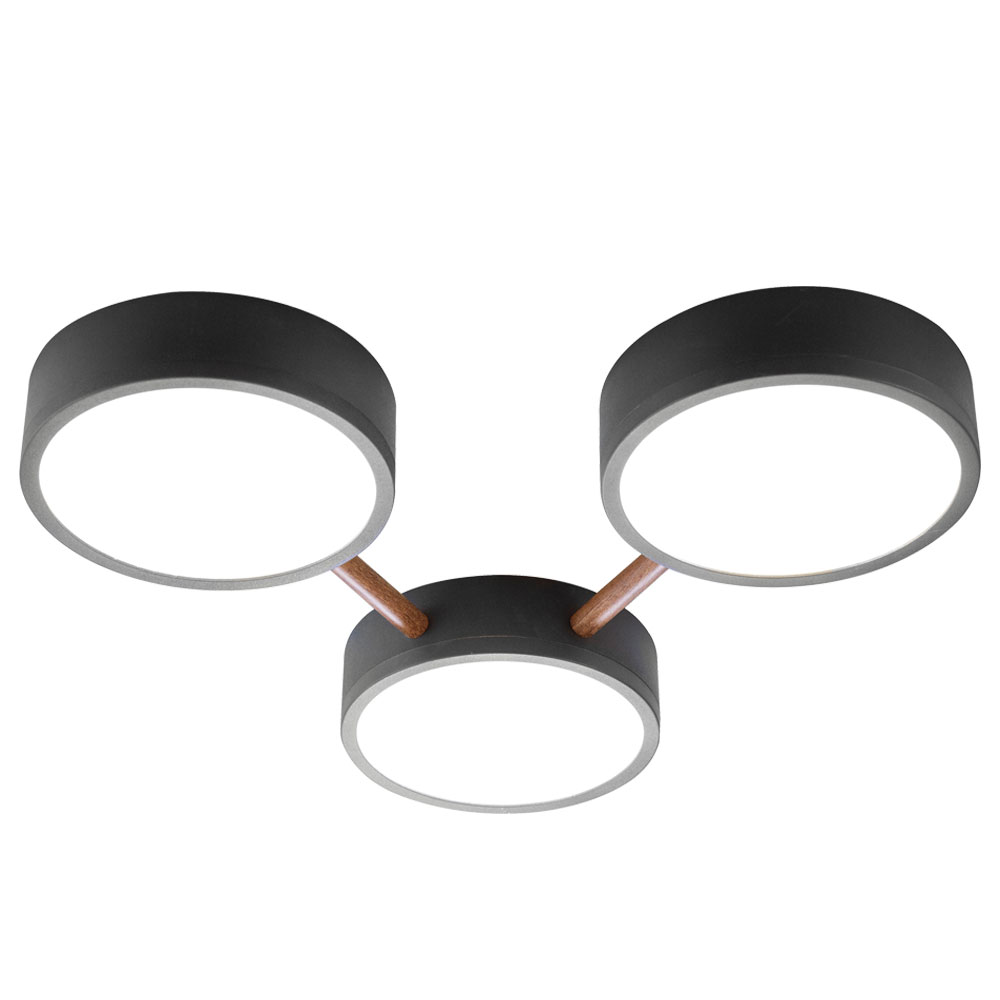 LED Holz Optik Decken Strahler Lampe DIMMBAR Schlaf Zimmer FERNBEDIENUNG Leuchte 