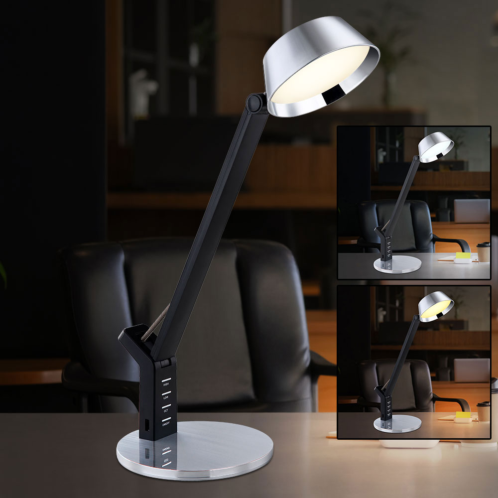 USB Tisch-Leuchte Lampe Touch Nachttischlampe Dimmbar Schreibtischlampe Büro DE 