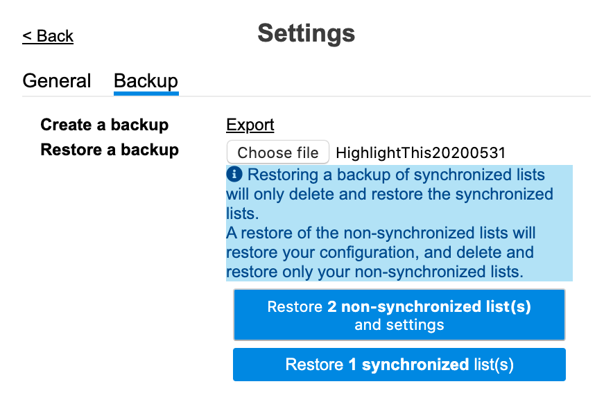 Highlight This Settings Feature Highlight This Settings Feature