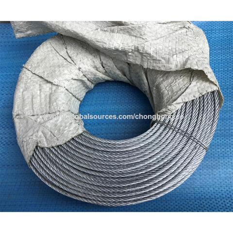 Galvanised Wire Rope 50 Metre of 10mm of 6x19Construction Handy Straps 
