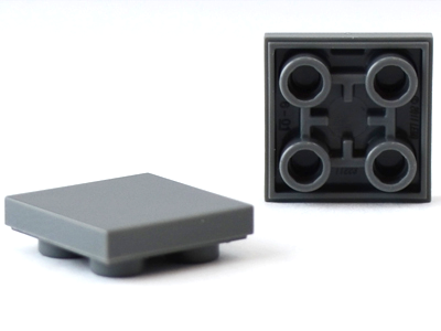 2x Tile Modified 2x2 inverted inversé plaque lisse sand green 11203 NEUF Lego 