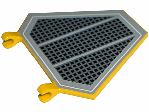 FLAG 5 x 6 Hexagonal YELLOW x 2 x1345 LEGO T50 