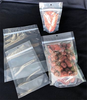 100x Clear Silver Strong Gripseal Zipper Seal Lock Bags Gusseted Pouch BPA Free 