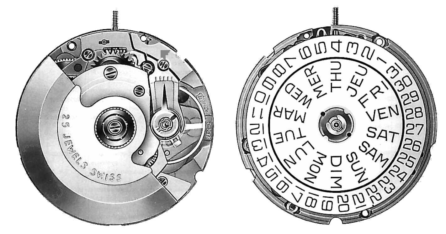 ETA automatic movement Automatisch Werk mouvement automatique 2836-2 