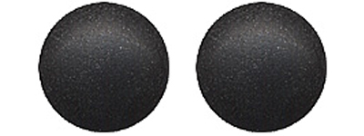 1  Paar schwarze Glasaugen mit Öse 8 mm 