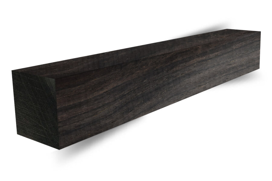 African Blackwood Turning Square Lathe Blank Exotic Wood 1-1/8 x 1-1/8 x 19" 