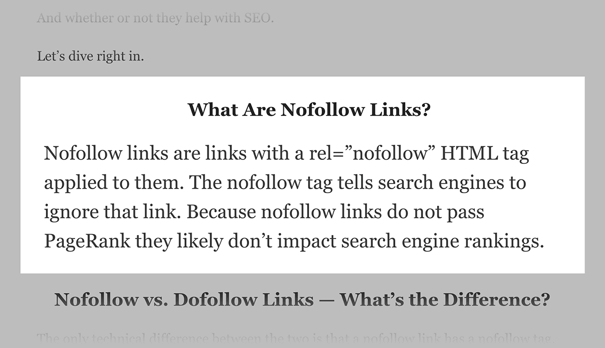 What Are Nofollow Links?