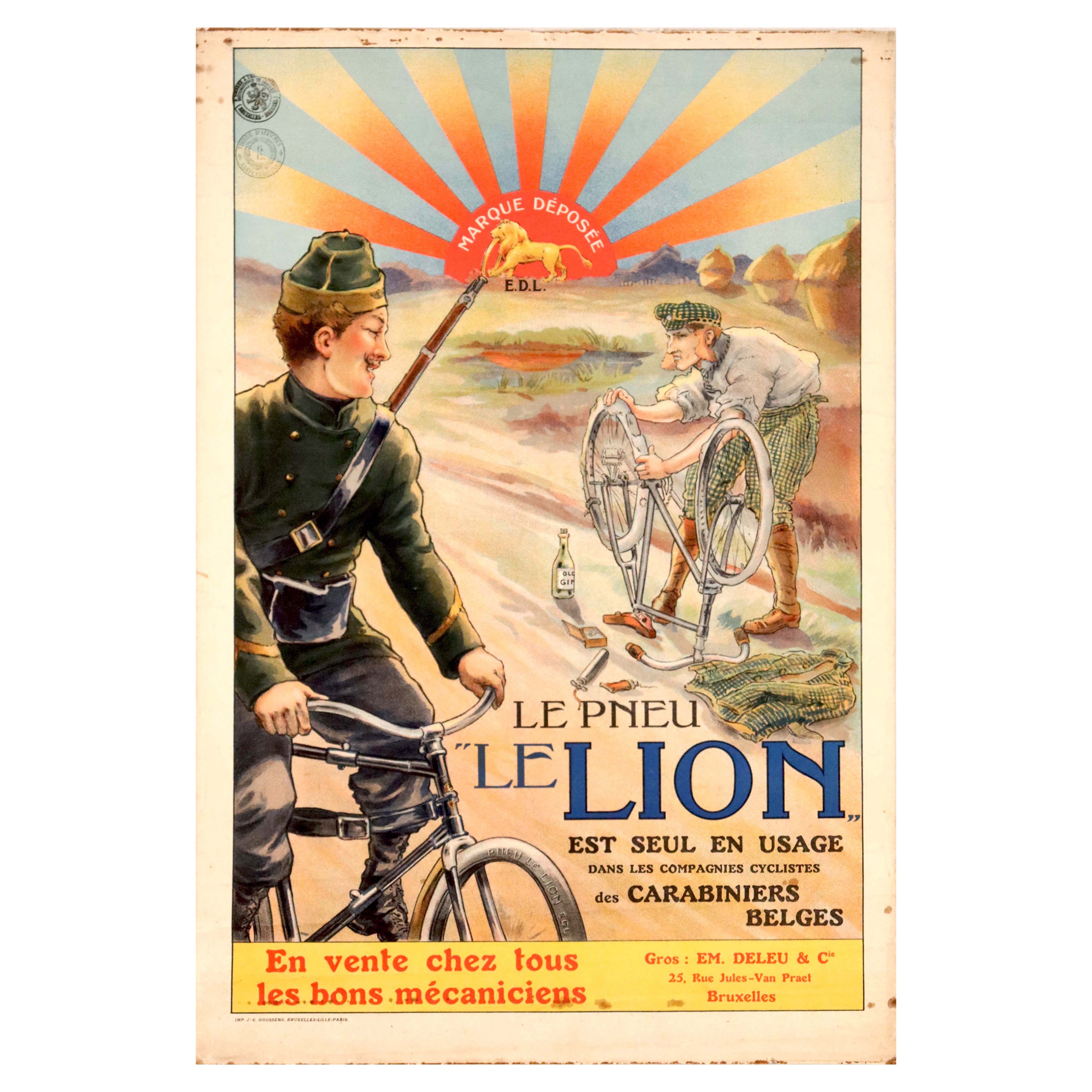 Reproduction Magazine advertising poster Wall art. Bicycle Rifle 