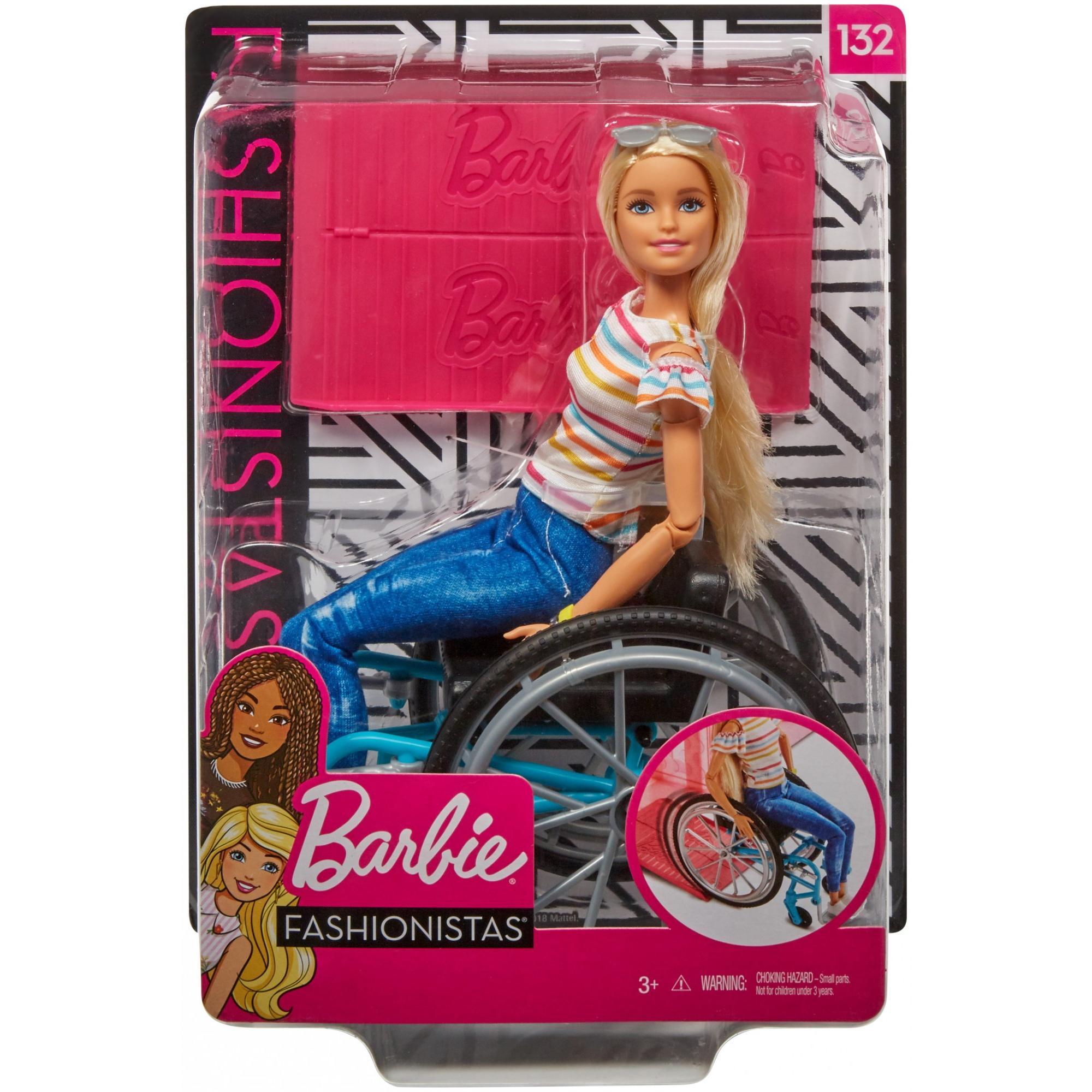 Barbie Ken Wheelchair Fashionista Dreamhouse Doll Accessory & Ramp Set 