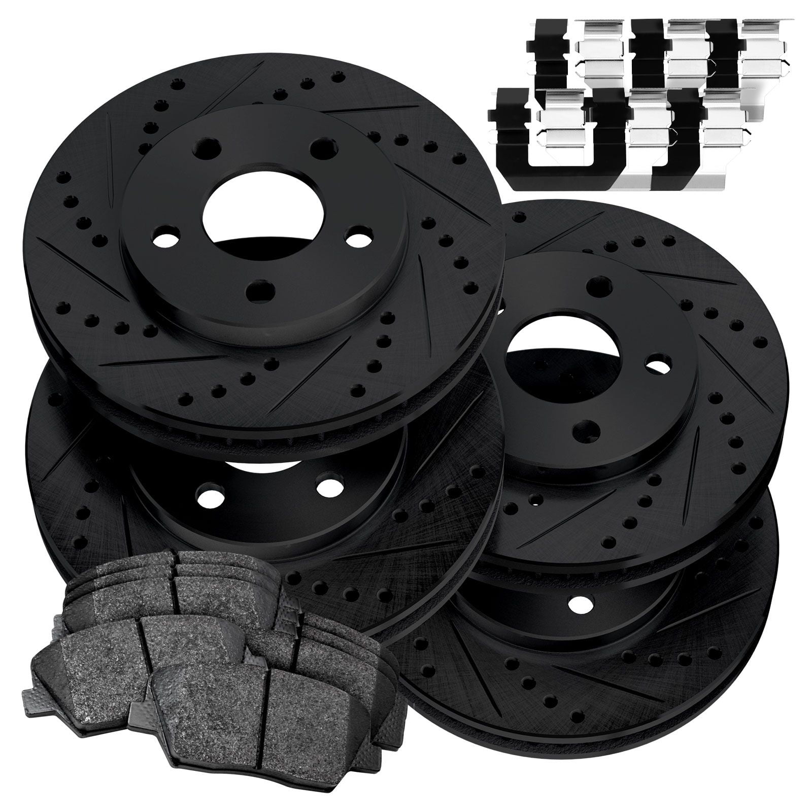 For Lexus IS250 '06-'08 Front Brake Kit Coated Disc Rotors & Ceramic Pads Brembo 