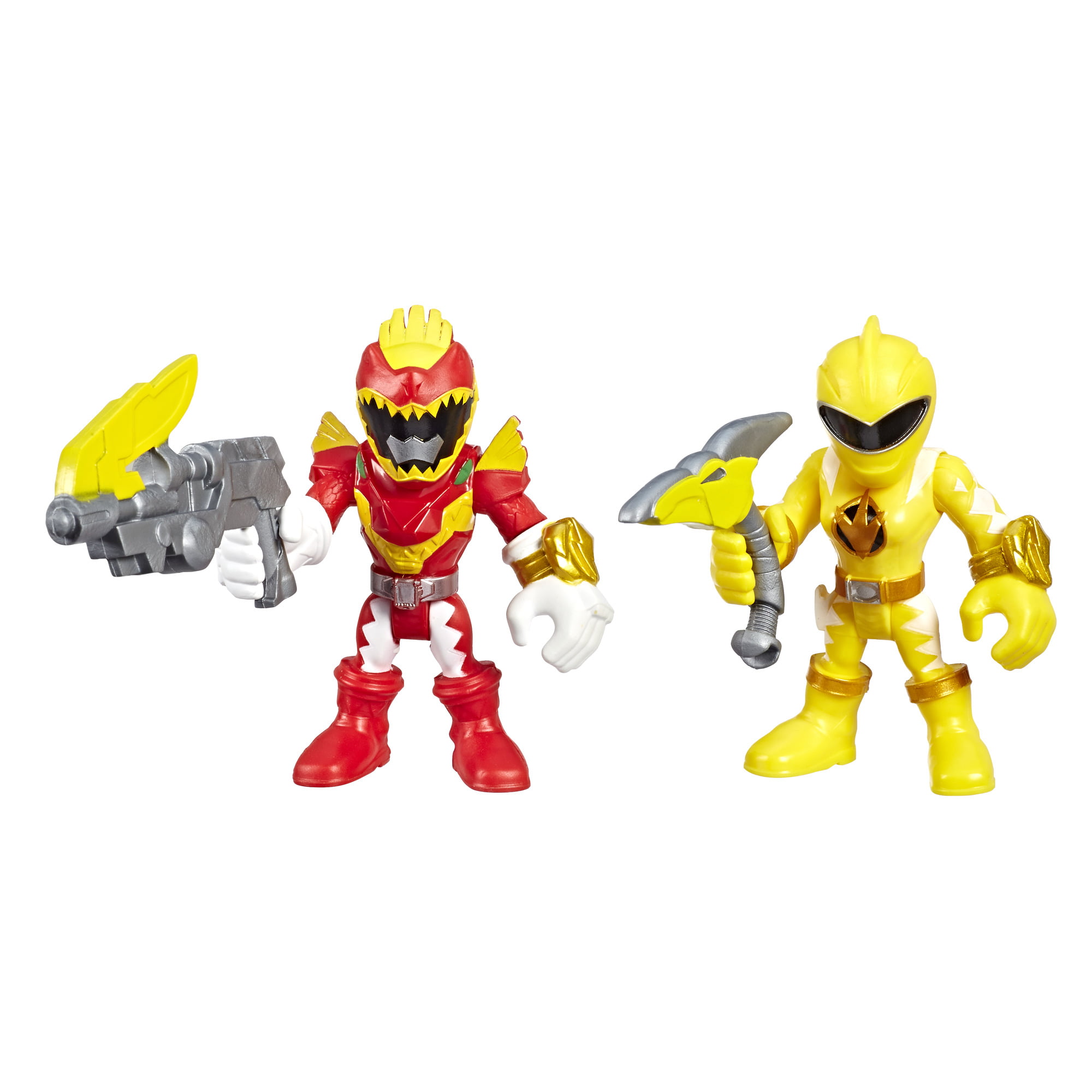 Playskool Heroes Power Rangers Red & Yellow Dino Thunder Rangers BRAND NEW 