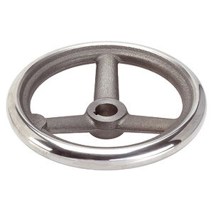 80mm Ø 10mm Bohrung DIN Handrad Gusseisen 