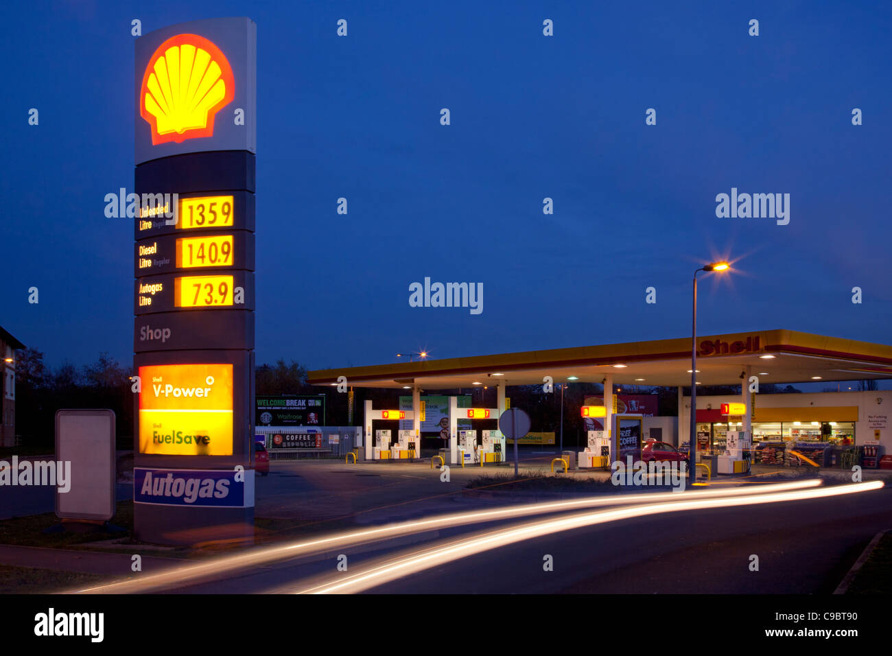 Illuminated Fuel Forecourt Sign Board 'Texaco' Langley F226 