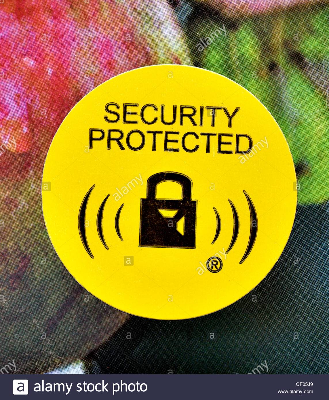 Security Protected Stickers 