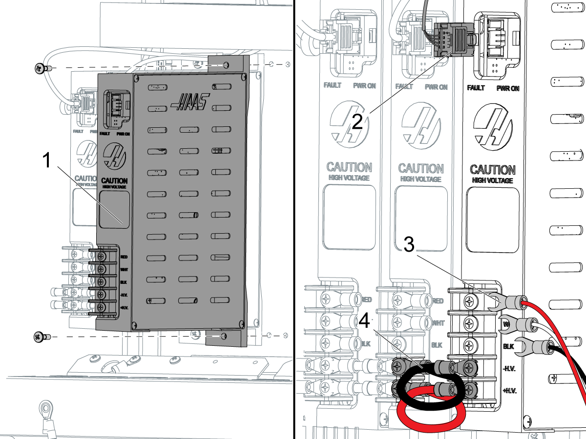 ***REPAIR/EXCHANGE SERVICE*** HAAS 45A    32-3551D  SERVO AMPLIFIER WARRANTY 
