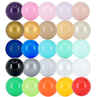 100-10000 Bällebad Bälle 55mm mix hellgrün gelb gemischt Farben Baby Spielbälle 