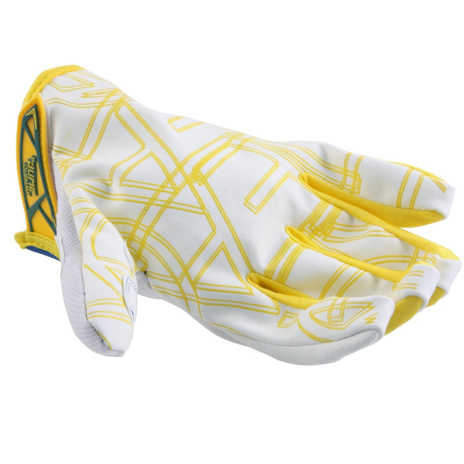 ONeal Jump Handschuhe RACE Weiß MTB MX Moto Cross Fahrrad Mountainbike Downhill 