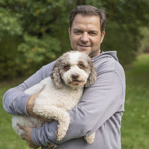 Wechselbarer Patch Aufnäher Klett Pudel Hunde Rasse Dogs Haustier Caniche 