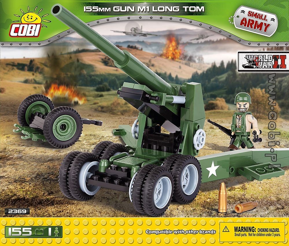 COBI Bausatz Small Army Kanone M1 Long Tom 