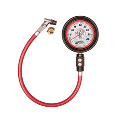 LONGACRE BASIC DIGITAL TIRE GAUGE 0-100 PSI  2"DIA.RED FACE 14" HOSE LON52-53036 