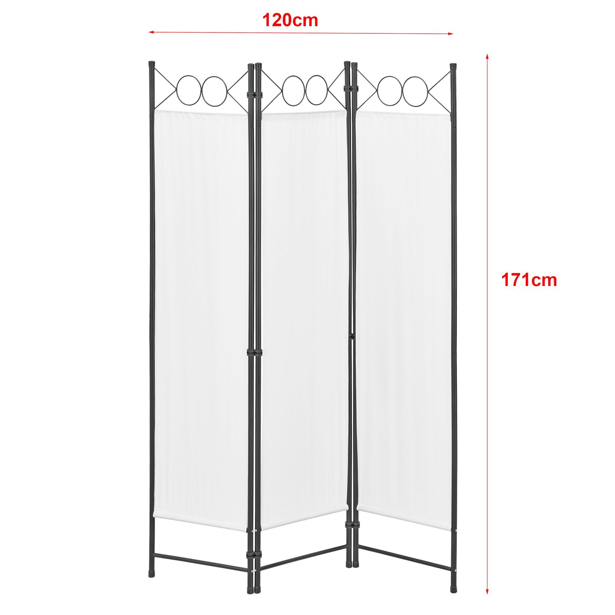 vidaXL Raumteiler 1-tlg Anthrazit Paravent Umkleide Spanische Wand Trennwand 