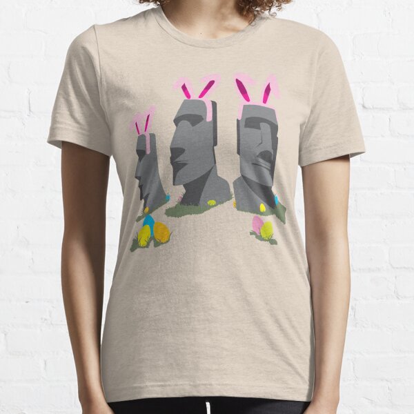 Women's Cotton T-Shirts 'Easter Island Heads' Men's TA021334 