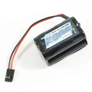 Voltz 1600Mah 6.0V Rx Straight Battery W/ Jr Plug VZ0111 