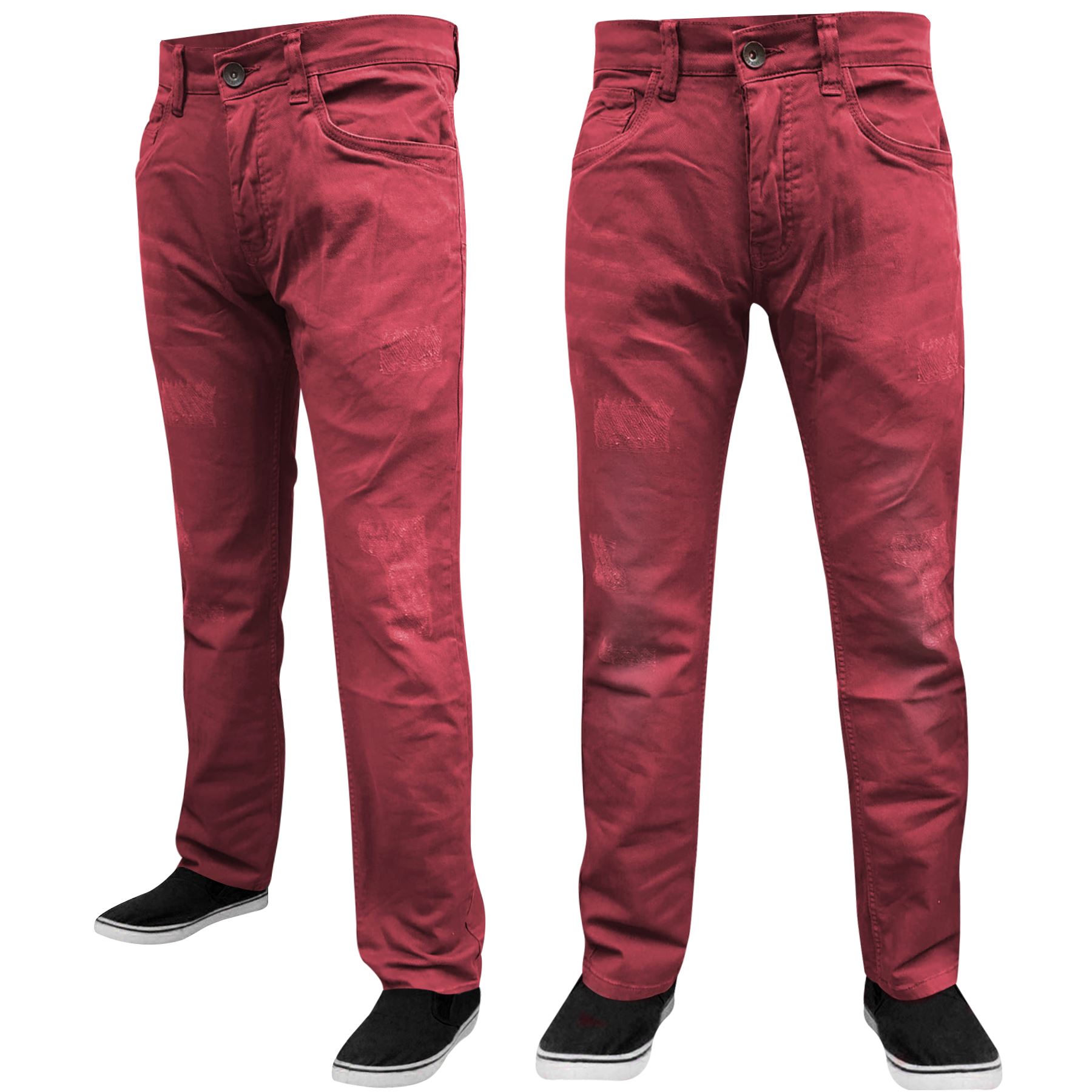 Mens Jeans Trousers Burnt Orange chino trousers spray on fit Erling BNWT 