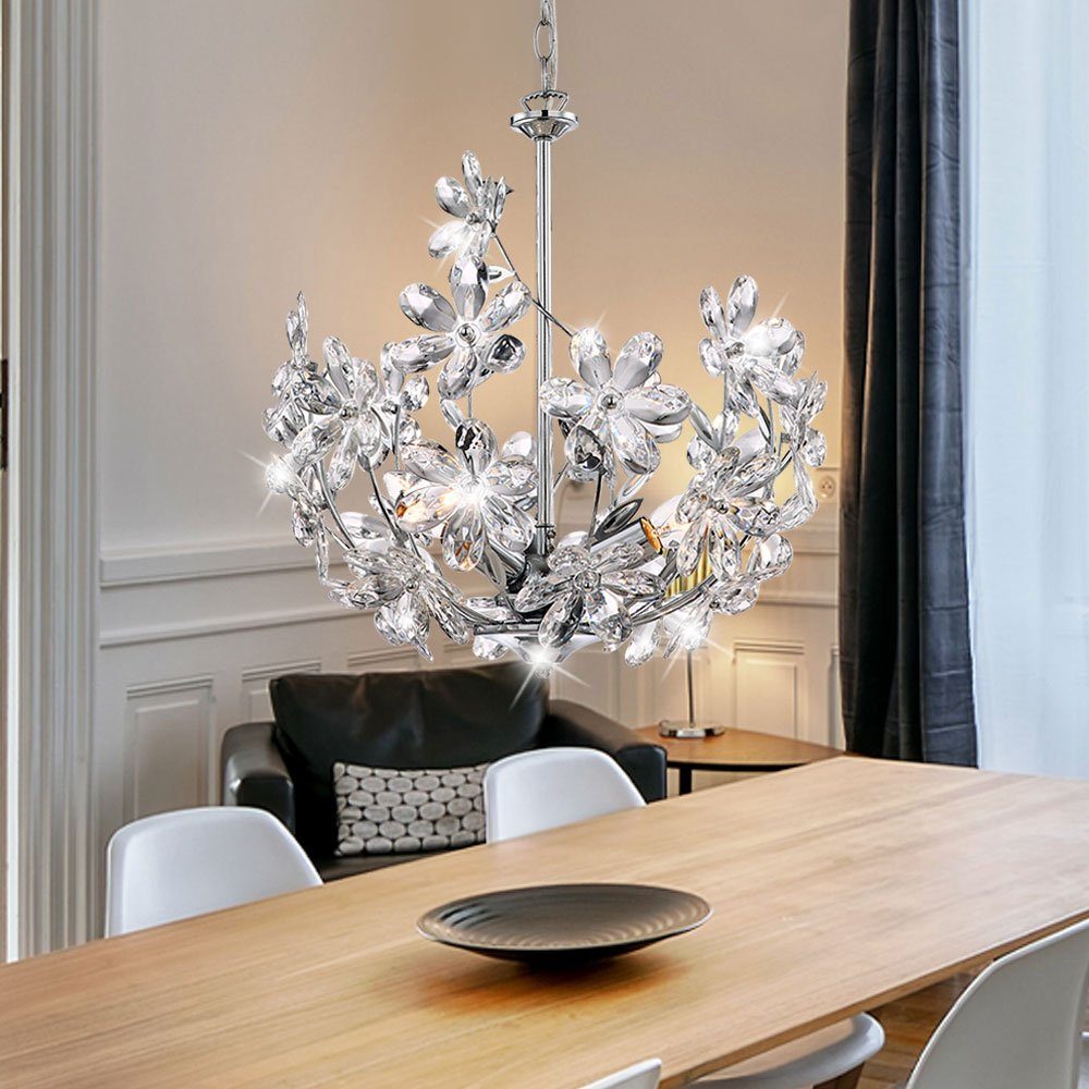 Pendelleuchte Kristall Deckenleuchte Lüster Kronleuchter lampe Hängeleuchte E14 
