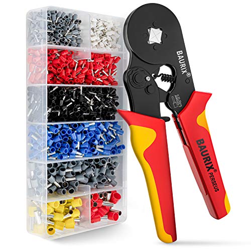 Profi Crimp Zange Selbsteinstellend Crimpzange Ratsche Aderendhülsen 0,25-6.0mm² 