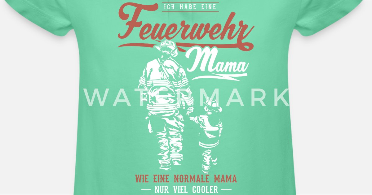 wie eine normale  KINDER  T-Shirt 104-164 Ich habe eine Mama bei der Feuerwehr 