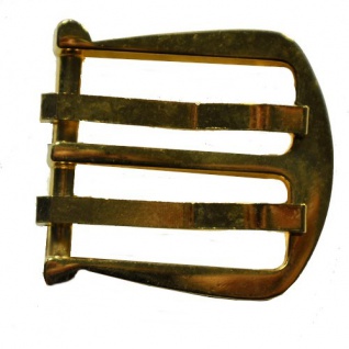 4 Gürtel Schnalle Schließe vermessingt für 40 mm Gürtel Buckle Ledergurt Gotik 