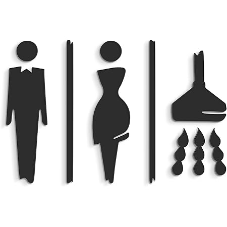 Aluminium Schild "Herren"10 cmØ • Toilettenschild • WC • Toilette • Dusche 