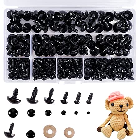 100x EYES with PLASTIC BACKS for Making Soft Toy Doll Animal ha 