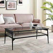 Glastisch Motala klarglas Beistelltisch Couchtisch Blumentisch Skandi Tisch 