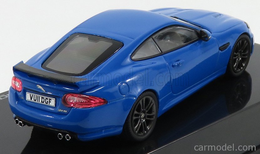 1:43 SCALE JAGUAR DEALER MODEL OF JAGUAR XKR-S IN FRENCH RACING BLU MADE BY IXO 