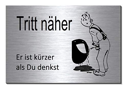 Schild Toiletten WC Klo Türschild Hinweisschild 300 x 100 mm Alu-Verbund 