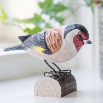 Holzvogel Schwalbe mit Aufhänger10 cm Vogel Dekovogel geschnitzter Holzvogel 