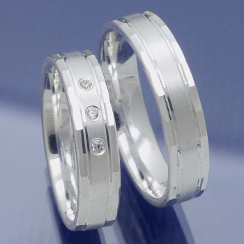 Silber Freundschaftsringe Eheringe Trauringe Verlobungsringe Glanzrille P6226786 