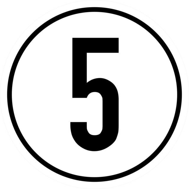 Aufkleber Geschwindigkeits-Schild "40 km/h" Folie gemäß StVZO § 58Ø5-30cm 